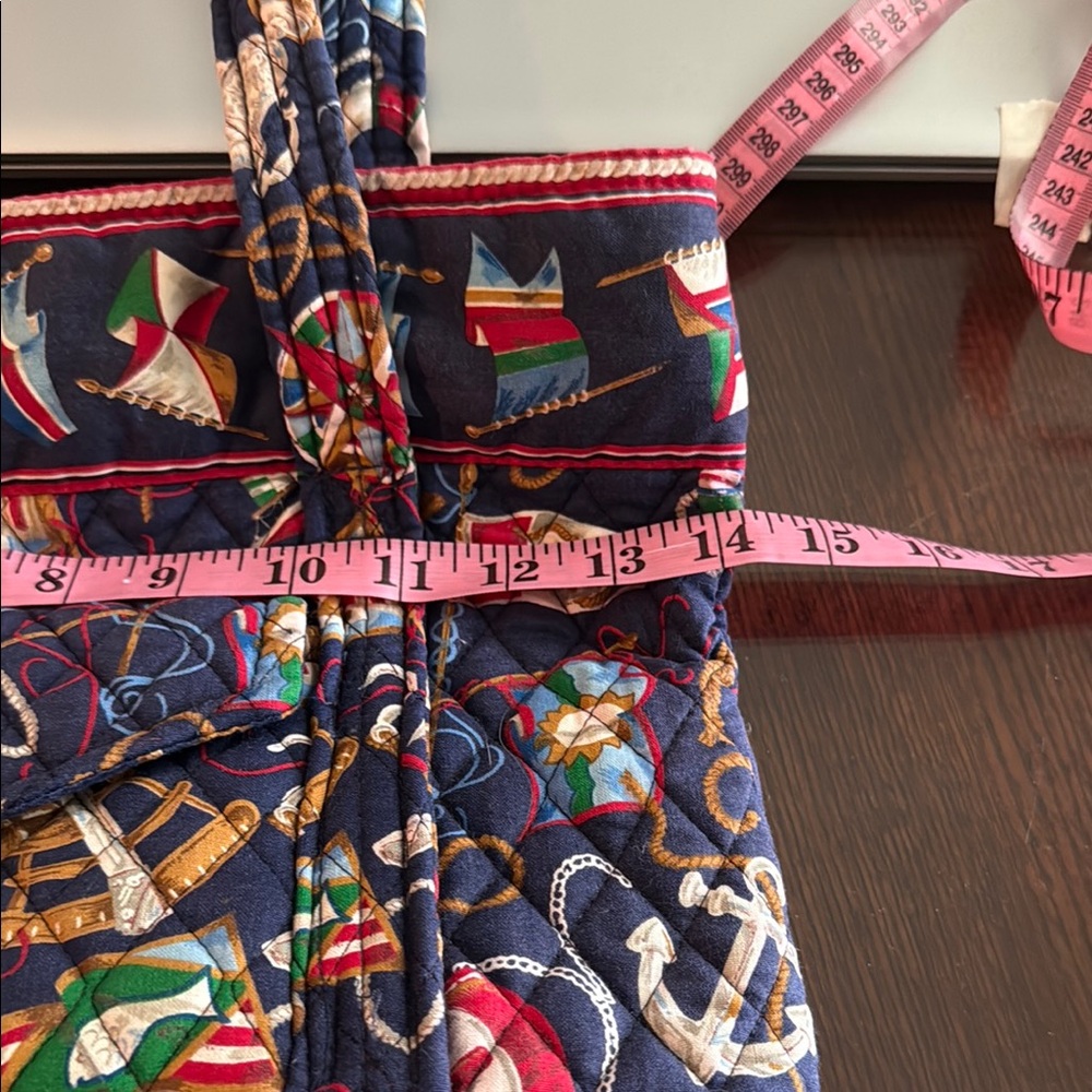 Vera Bradley Blue Quilted Tote with Patriotic Flair - Picture 8 of 14